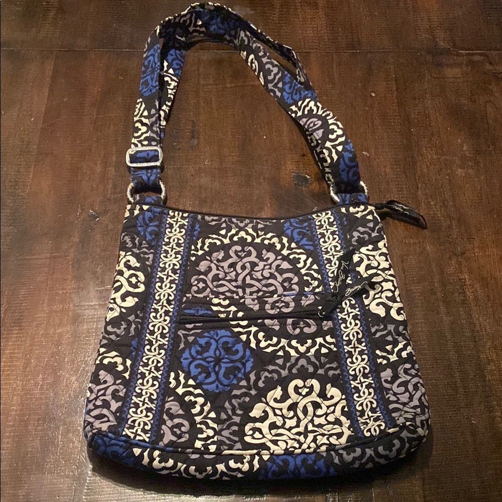 Stylish Blue and black Patterned Women's Vera Bradley crossbody Bag